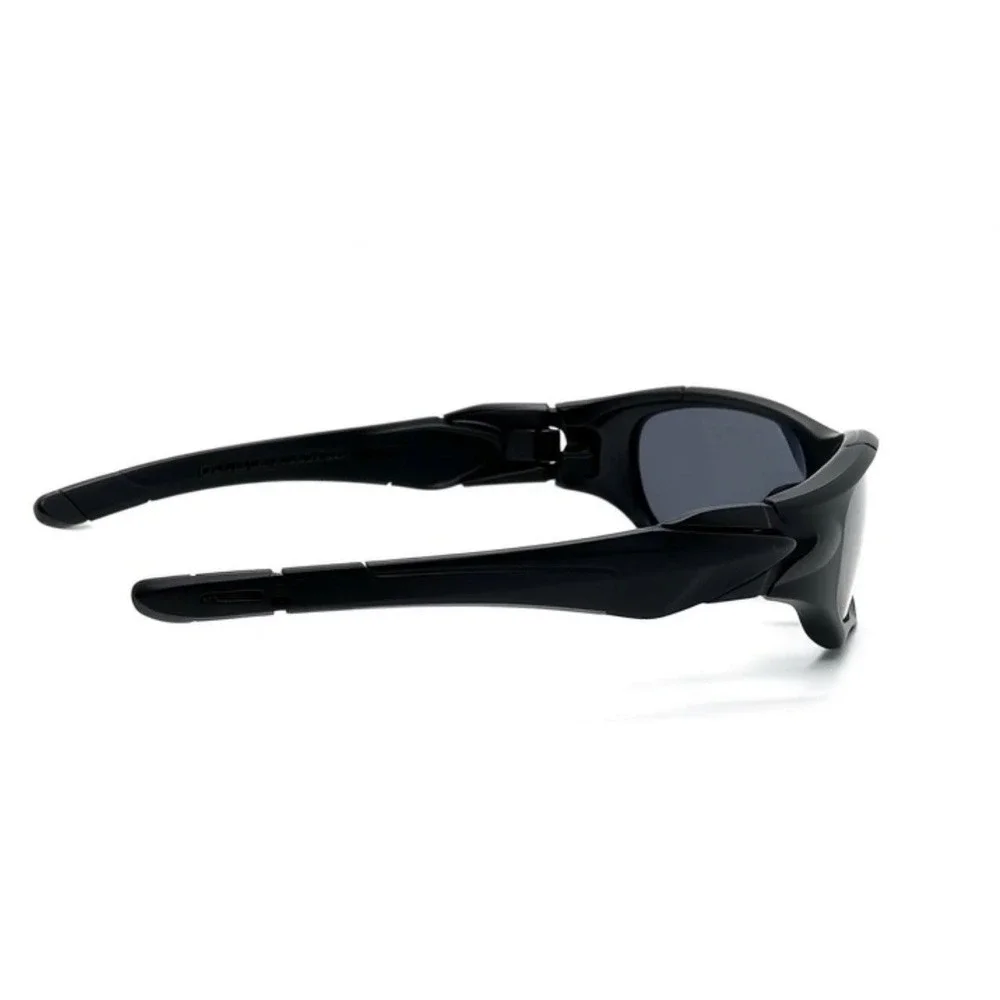 Fashion Black Polarized‎ Sport Sunglasses Safety Men UV Protection Wrap Around